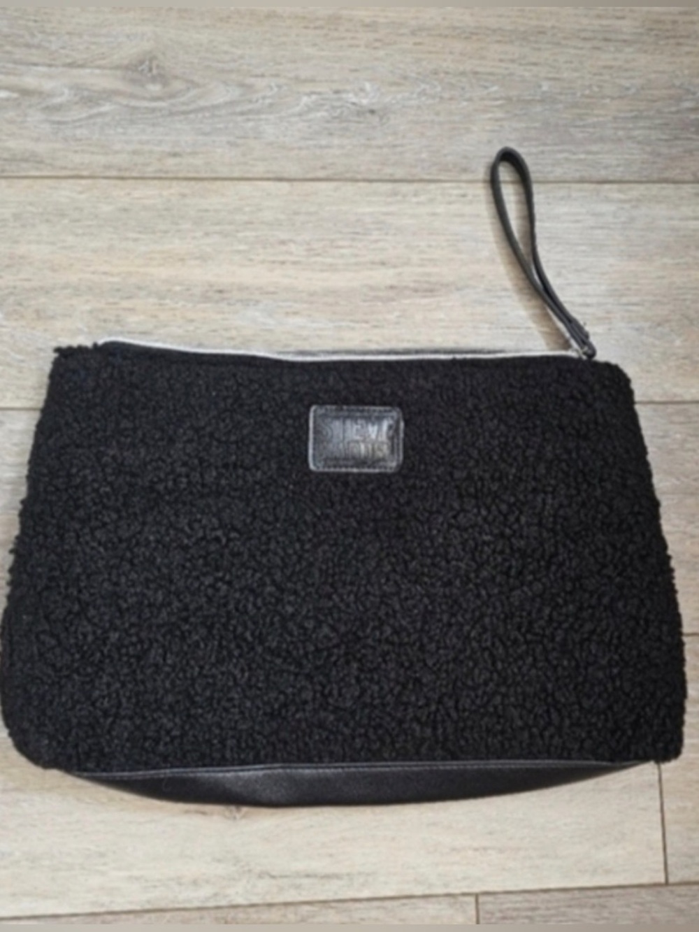 NWOT Steve Madden Black Sherpa Laptop Bag
